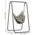thumbnail image 2 of Aqyh Hammock Chair with Stand, Heavy-Duty Hanging Chair with Pillow, for Indoor Outdoor, Sturdy Swing Chair with Stand Max Load 220 pounds, 2 of 9