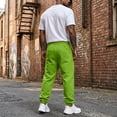 thumbnail image 4 of Men's Jogger Sweatpants Drawstring Elastic Waist Casual Relaxed Fit Athletic Solid Color Lounge Trousers with Pockets, 4 of 7