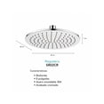 thumbnail image 4 of Cabezal Regadera Redonda Maxims Lluvia Acero Inoxidable 304 Cromado Diámetro 20cm Compatible Brazo Existente Universal, 4 of 4