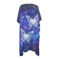 thumbnail image 3 of SCRAWLGOD Galaxy Butterfly Print Womens Swimsuit Coverup Loose Open Front Beach Cover Up Quick Dry Lightweight Bathing Suit Cover Up, 3 of 6