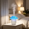 thumbnail image 5 of Mushrooms Shaped Humidifier with Colorful Night Light USB Powered for Bedroom Desk Small Humidifier Aromadiffuser 280 mL 1, Plastic, Blue,yellow,red, 4.45 x 4.45 x 4.88 in, 1 Pc, 5 of 6