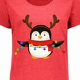 thumbnail image 4 of Inktastic Penguin Xmas Women's Plus Size T-Shirt, 4 of 5