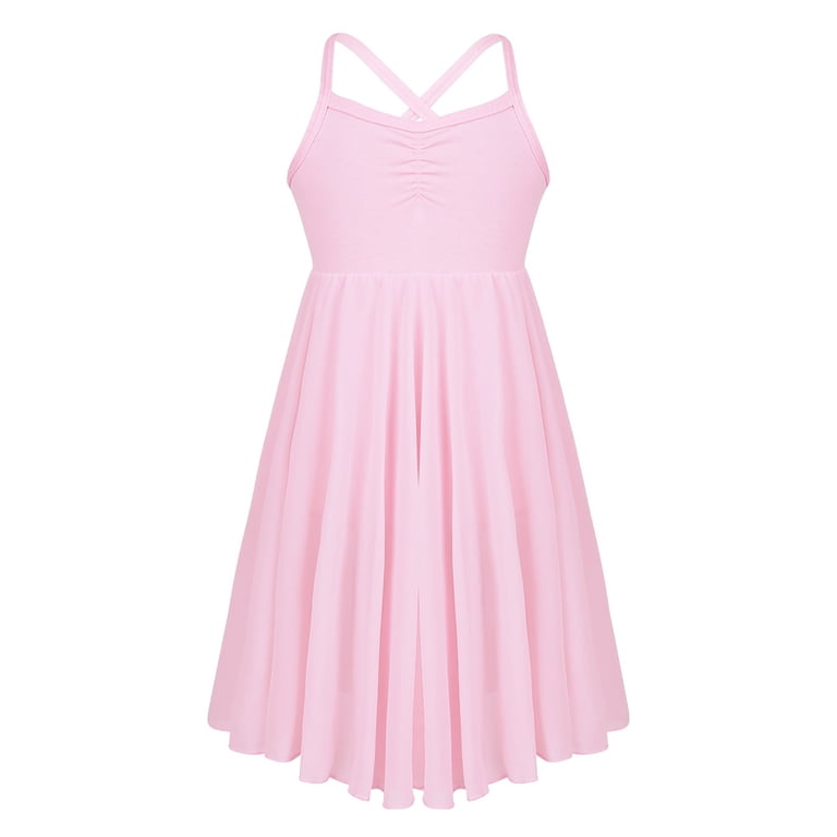 iEFiEL Girls Empire Waist Ballet Dance Dress Modern Lyrical Dance Costumes Dress