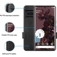 thumbnail image 6 of Case for Google Pixel 7 Pro (Not for 7) Wallet Flip Cover [RFID Blocking] [3 Card Holder 1 Money Pocket] [Magnetic Closure] [Stand Kickstand] PU Leather Folio Case for Pixel 7 Pro - Black, 6 of 7