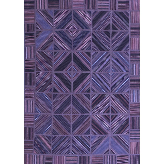 Ahgly Company Indoor Rectangle Southwestern Blue Country Area Rugs, 2' x 5'