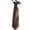 Dark Brown, variant on Punk Faux Color Pre Tied Tie Campus School Uniform Adjustable Necktie Neckwear Accessories for Women Men