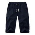 thumbnail image 3 of XIYON Pants For Men Fashion Casual Solid Color Pants Calf Length Trousers, 3 of 3