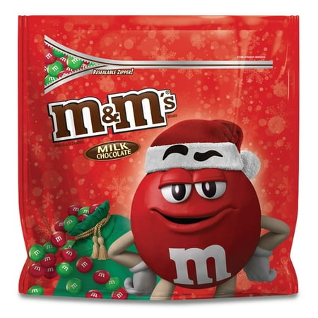 M'S Holiday Milk Chocolate Christmas Candy Party Size Bag, 42 oz
