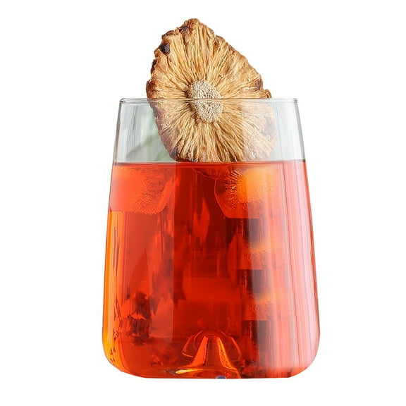 Juego 6 Vasos Copa Stemless Terra Vidrio Cristal 590 ml Para Cocina, Banquetes, Fiestas