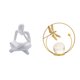 thumbnail image 1 of Figura de lector abstracto,Estatua de pensador abstracto,arte,manualidades,decoraciones,Figuras humanas decorativas para oficina,objetos coleccionables,Estatua de bola de cristal,Estatuas de, 1 of 8
