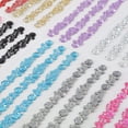 thumbnail image 2 of Efavormart 9 Strips Lavender Stick on Rhinestone Gems Heptagon Self Adhesive Diamond Rhinestones, 2 of 11