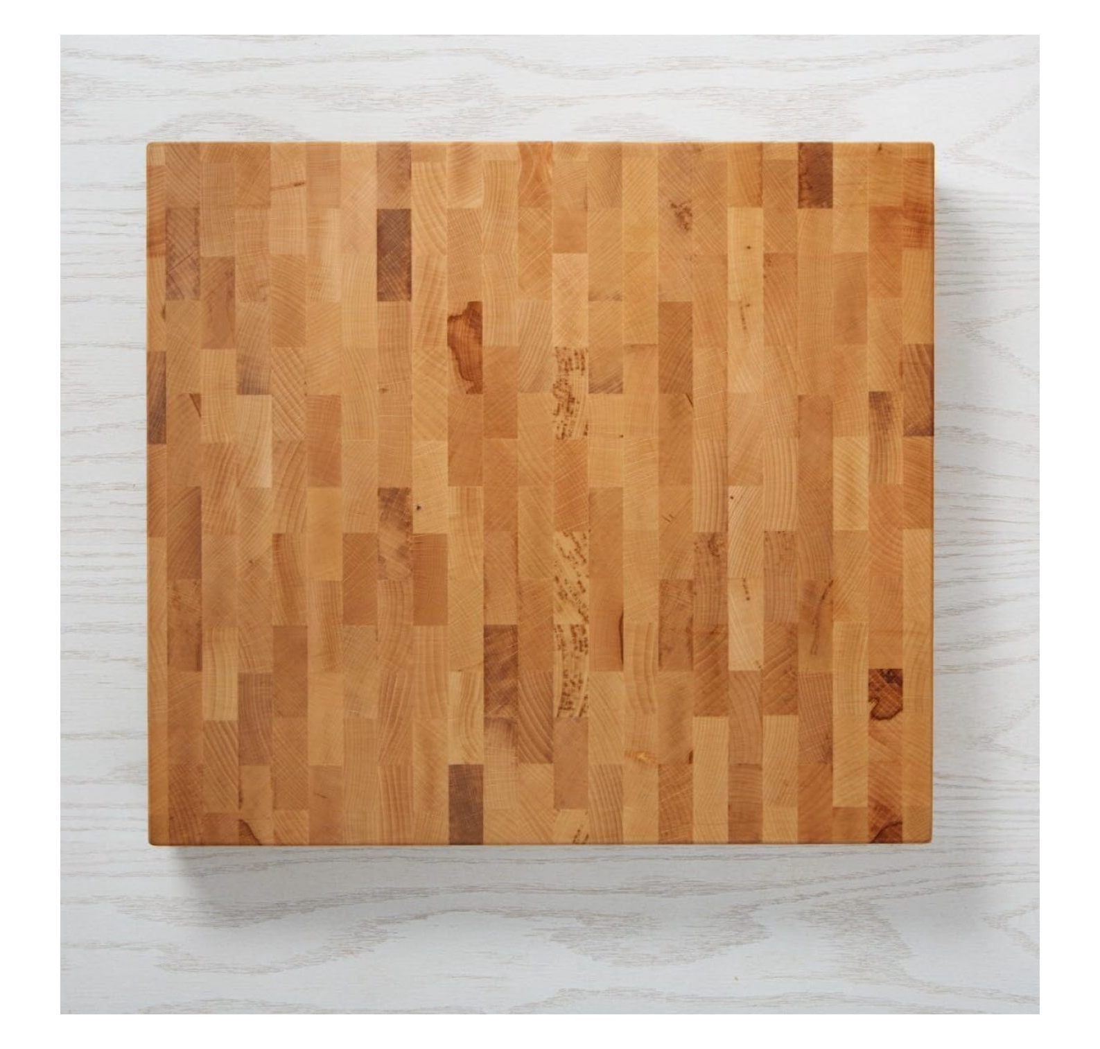 Butcher Block Cutting Board - 16x18 Inch Beechwood End Grain - Heavy Duty Chopping Board for Meat & Charcuterie - Kitchen Countertop Safe