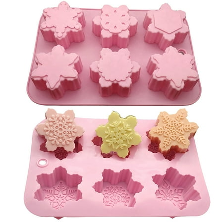 

Snowflake Shape Silicone Cake Mold Muffin Chocolate Cookie Baking Mould Decor