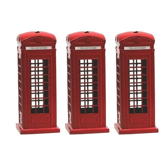 Telephone Booth Piggy Bank Piggy Bank Souvenir Great Gift for Children Home Decoration 18cm