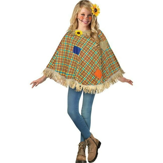 Fun World FW90848S Scarecrow Sweet Child Poncho Costume
