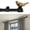 Black+Gold, variant on Vintage Gold Curtain Rod 18 to 45 Inches Curtain Rods for Windows Adjustable Drapery Rod with Bird Finials Heavy Duty Curtain Rod for Kitchen Window Living Room
