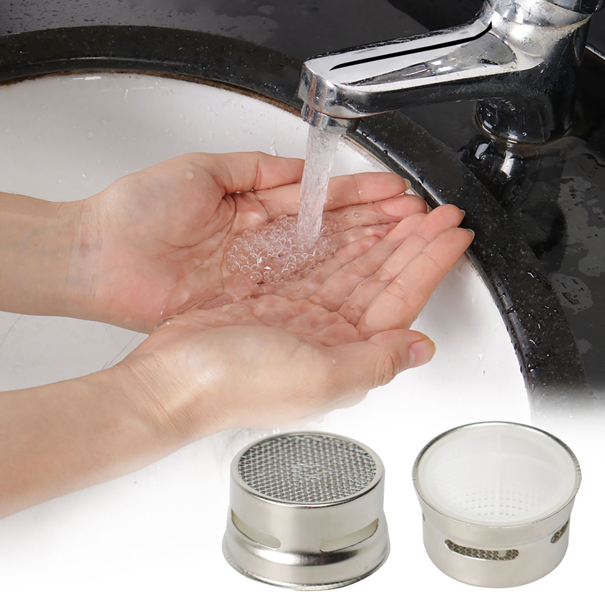 25mm Stainless Steel Faucet Aerator Insert Water Filter Adapter Faucet