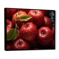 thumbnail image 2 of Designart "Apple Background Seamless Red wall art" Food & Beverage Floater Framed Canvas Wall Art, 2 of 7