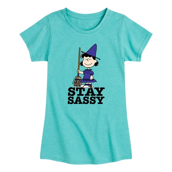 Peanuts - Lucy Stay Sassy - Toddler And Youth Girls Short Sleeve Graphic T-Shirt