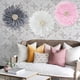 thumbnail image 4 of Fiudx Artículos en oferta con ofertas flash Decoración de pared con girasoles y plumas Guirnalda de plumas y caracolas blancas, 4 of 7