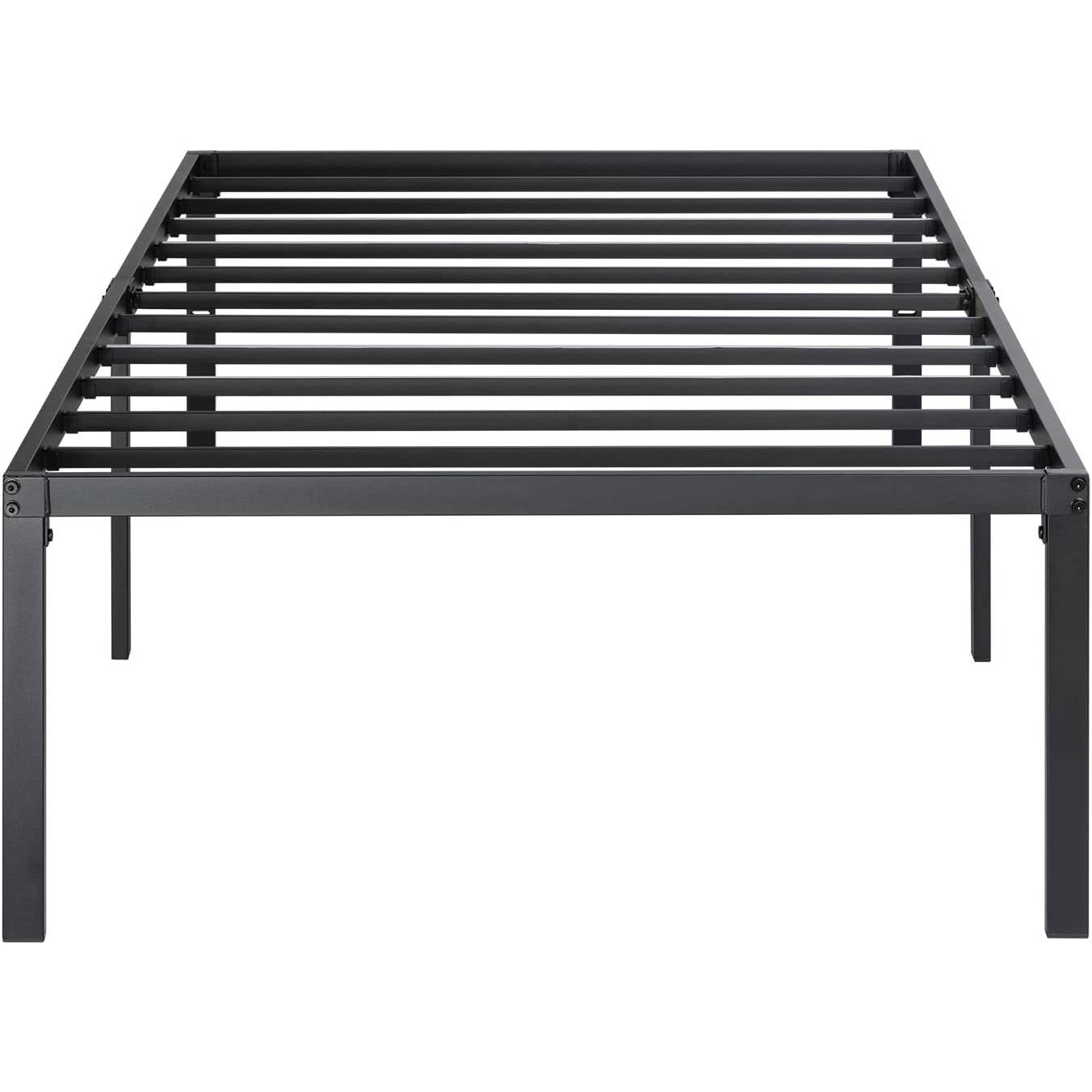 Twin 18inch High Metal Platform Bed Frame with Underbed Storage Space