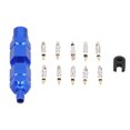 thumbnail image 2 of Kit de herramientas de reparación de 10 piezas para quitar el núcleo de la válvula de la bicicleta, latón francés para bicicleta de montaña, azul, 2 of 10