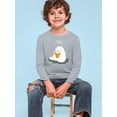 thumbnail image 2 of Adorable Ghost W Heart Long Sleeve Toddler -Image by Shutterstock,  5 Toddler, 2 of 4