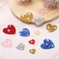 thumbnail image 4 of Uxcell 6Pcs Parches de hierro en forma de corazón 1" Parches para manualidades Rosa claro, 4 of 7