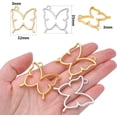 thumbnail image 3 of 20pcs Butterfly Open Back Bezel Pendant Charm Resin Molds Hollow Frame Pendants for DIY Pressed Flower Crafts Jewelry Making Accessories, 3 of 7