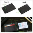 thumbnail image 7 of Father's Day Saving Mabella Bifold Slim Genuine Leather Wallet RFID Blocking Anti Theft Front Pocket Money Clip, Father's Day Gift for Men, 7 of 7