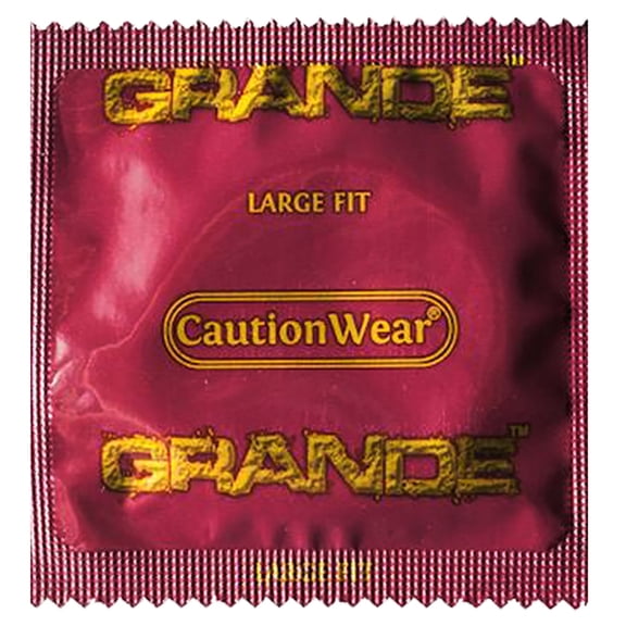 Caution Wear Grande XXL Condoms, 50 Count Personal Lubricant