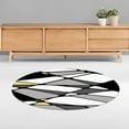 thumbnail image 3 of ZOUSSIQI Non-slip Round Mat Sitting Pad Area Rugs Washable Rug Rotray Chair Mat Bedroom 100cm JU316-143522, 3 of 8