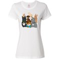 thumbnail image 3 of Inktastic Happy Dog Family Women's T-Shirt, 3 of 5