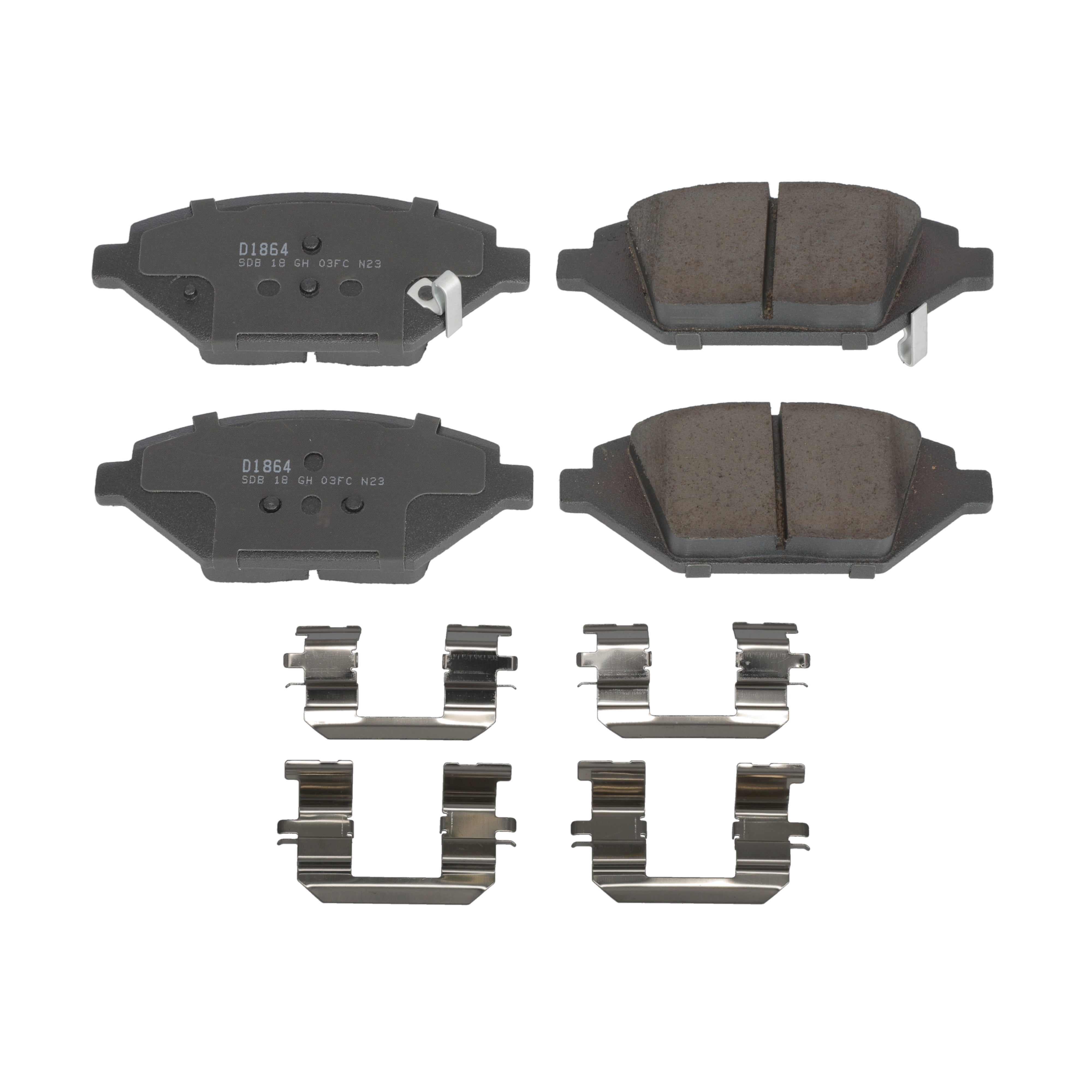 Winstop Brake Pad Set, Front WS.1864.0.C, Chevrolet Spark 2016