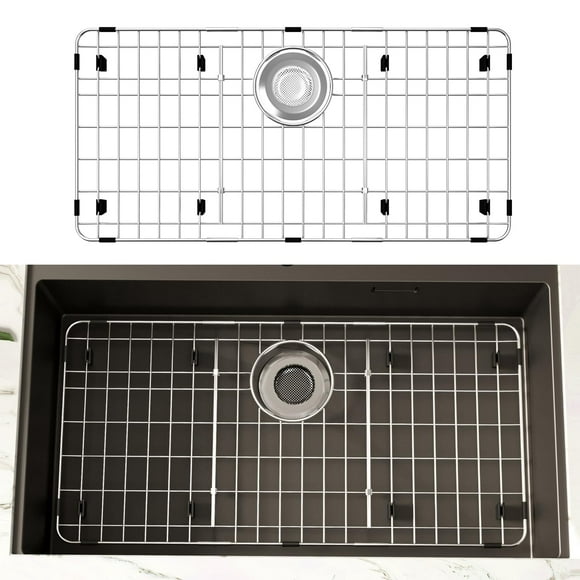 Dpzm Protector De Fregadero De Acero Inoxidable De 27,5 X 13,5 Protectores De Fregadero Para Fregadero De Cocina Rejilla De Fregadero Rejilla De Fregadero Para Fondo Con Drenaje Trasero Rejilla De Fre