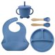 thumbnail image 5 of Juego de alimentación de cuenco y cuchara de silicona para bebé, juego de ocho piezas de calidad alimentaria, vajilla de silicona para niño, cuenco de alimentación de bebé, 5 of 5