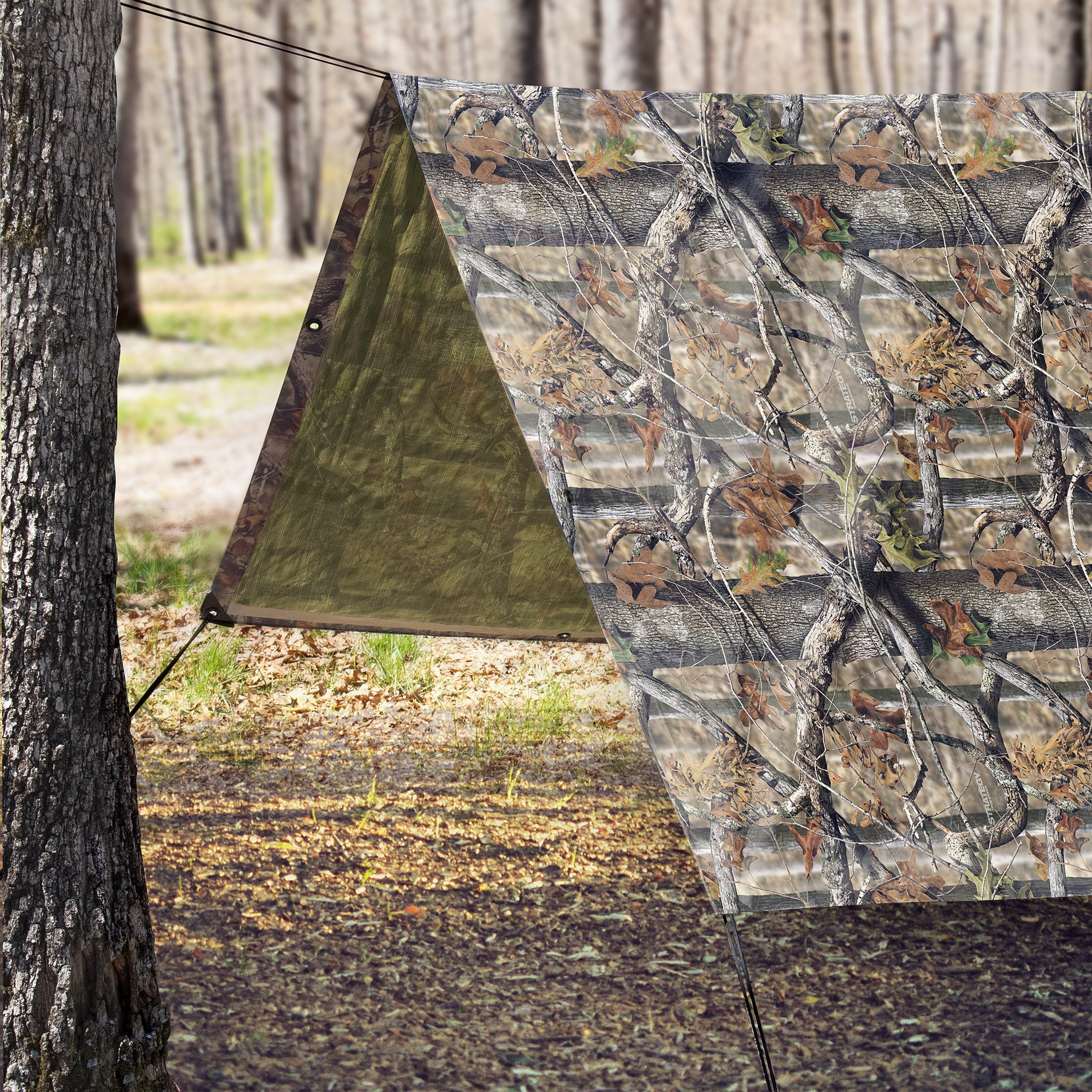 Strategy True Cover Weather Resistant All Purpose Polyethylene Camo Tarp 20’ x 10’