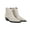 White, variant on Women's Black Leather A-Blake Pointed Toe Booties 8M