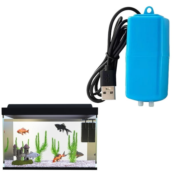 Pequeño Oxigenador Rium Oxígeno Bomba Aire S USB Accesorios Portátiles para Peceras Aqua