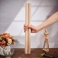 thumbnail image 3 of 2pcs Dowel Rods Wood Sticks 1x17.7inch Smooth Wooden Dowel Rods Unfinished Wood Dowels Solid Hardwood Sticks for Crafting Macrame DIY Building Model Material Supplies Tiered Cake Support, 3 of 7