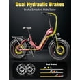 thumbnail image 6 of Heybike Ranger 3.0 Pro 90-Mile Folding Electric Bikes for Adult, 20"x4.0" Fat Tire Ebike with Full Suspension, Smart TFT Display & NFC/APP Controlled, Green, 6 of 9
