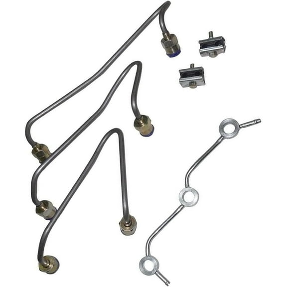Fuel Injector Pipe Set 16231-53712 16231-53710 1623153712 Compatible with Kubota Engine D905 D1005 D1105
