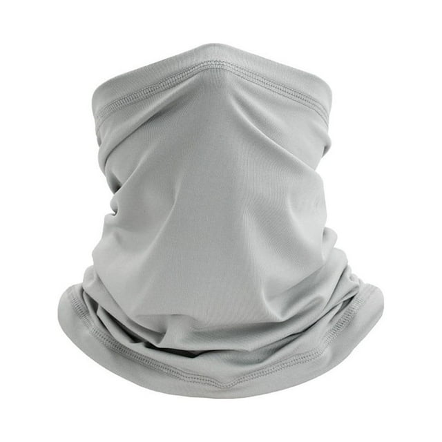 GLFILL High Quality Portable Pratical Bandana Neck Tube Scarf About 43g 24CM*42CM Multi Use Polyester Outdoor Running Light grey