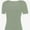 Sage green, variant on Women's Casual Short Sleeve Scoop Neck Summer Tops Ribbed Knit Slim Fit Tee Shirts