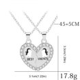 thumbnail image 3 of Jewelry VerPetridure sliver fresh best friends clavicle necklace Womens Jewellery, 3 of 4