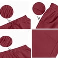 thumbnail image 4 of Inleife Women's Barrel Wide Leg Sweatpants Fashion Ladies Warm Fleece Lined Elastic Drawstring Casual Loungewear Loose Fit Trousers with Pockets, 4 of 6