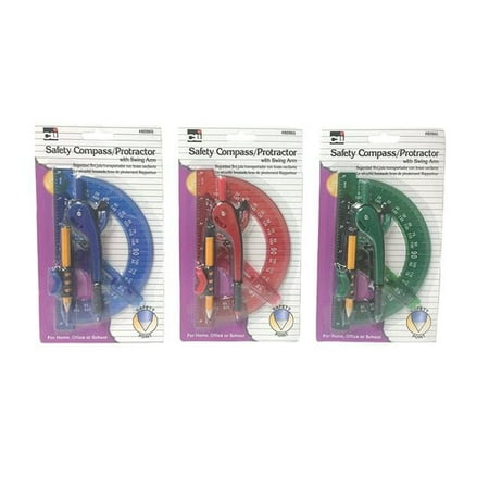 Charles leonard CHL80965ST 6 in. Compass & Swing Arm Protractor - 12