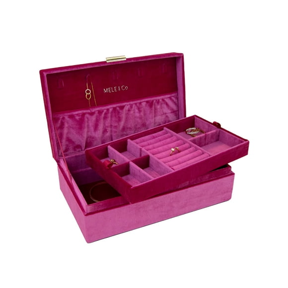 Mele and Co Jewel Velvet Jewelry Box