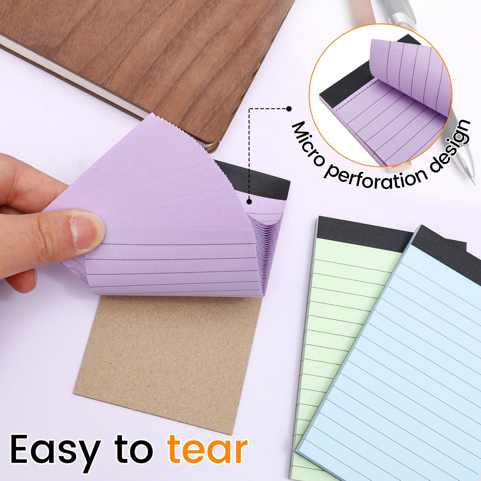 36 Pcs 3x5 Inch Note Pad 45 Sheet Per College Ruled Mini Writing Pad 80GSM Colored Paper 1620 Sheet Multicolor Cute Notepad for Present