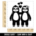 thumbnail image 2 of Sloth Friends Love Anniversary Valentine's Day Self-Inking Rubber Stamp Ink Stamper - Red Ink - Large 1-1/2 Inch, 2 of 7
